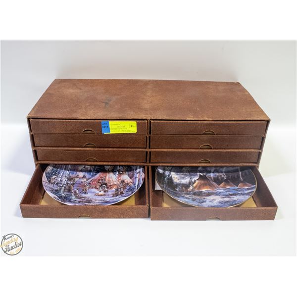 8 BRADFORD EXCHANGE INDIGINOUS THEMED PLATES