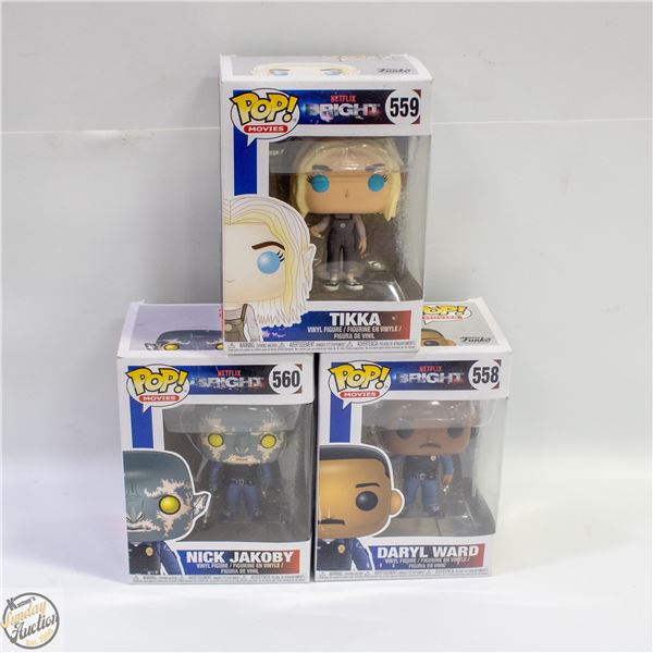 NETFLIX BRIGHT MOVIE FUNKO LOT