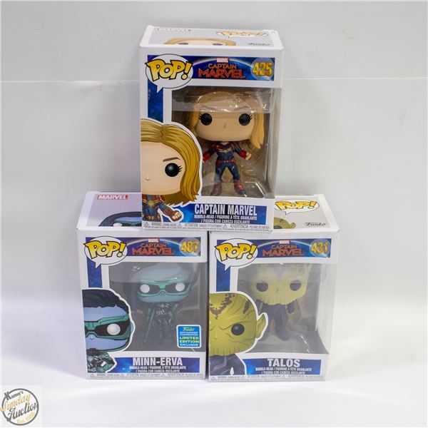 CAPTAIN MARVEL FUNKO LOT