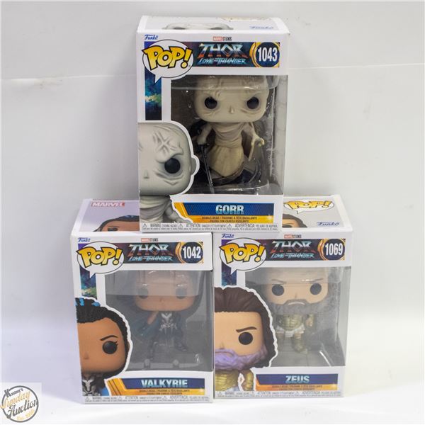 MARVEL THOR LOVE AND THUNDER FUNKO LOT