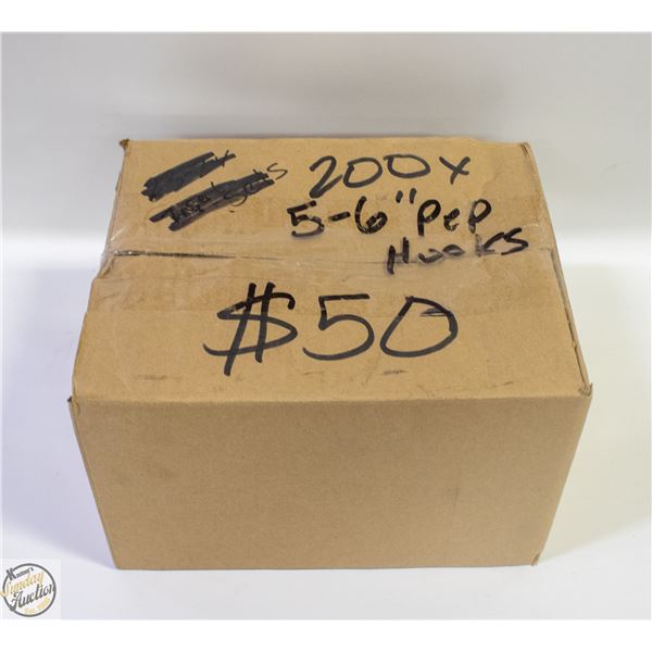 BOX OF 200 5-6 INCH PEG BOARD HOOKS
