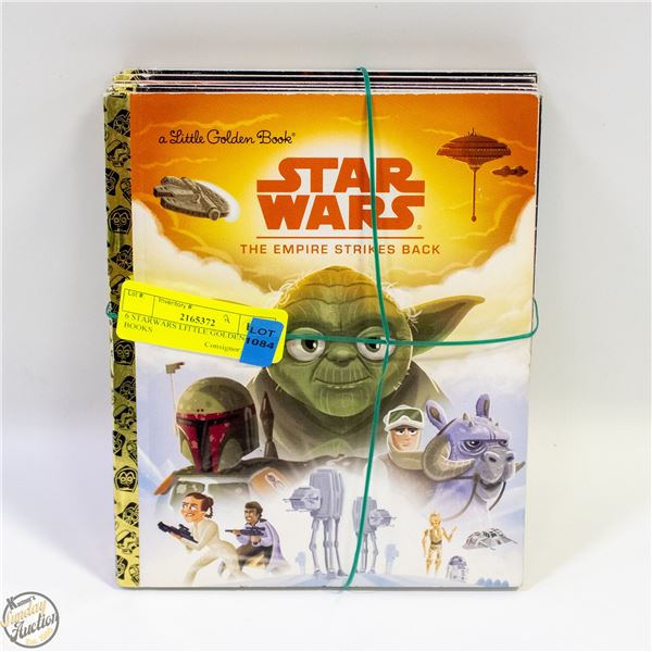 6 STARWARS HARDCOVER LITTLE GOLDEN BOOKS