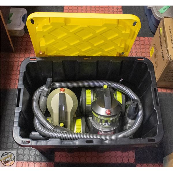2PC HOOVER CANISTER VACUUMS IN