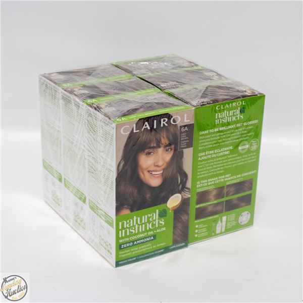 6 CLAIROL NATURAL INSTINCTS 6A LIGHT COOL BROWN