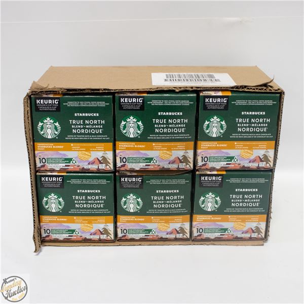 CASE WITH 6 BOXES OF 10PK PODS TRUE NORTH BLEND
