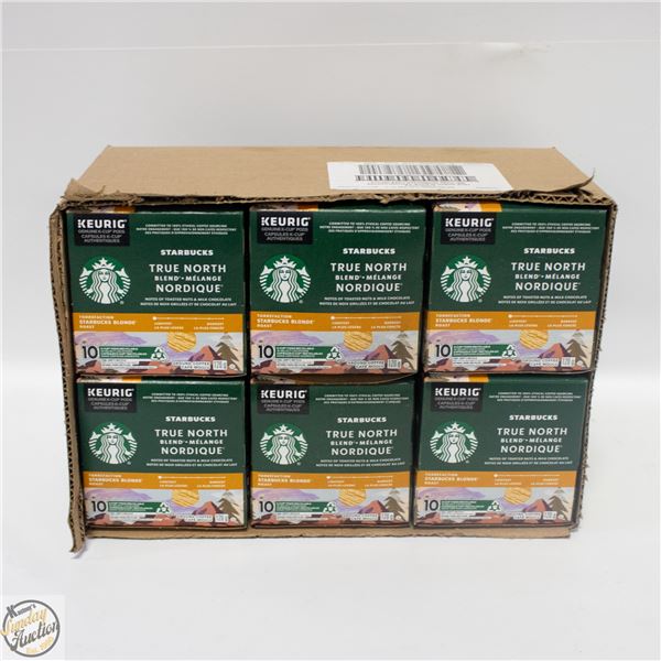 CASE WITH 6 BOXES OF 10PK PODS TRUE NORTH BLEND