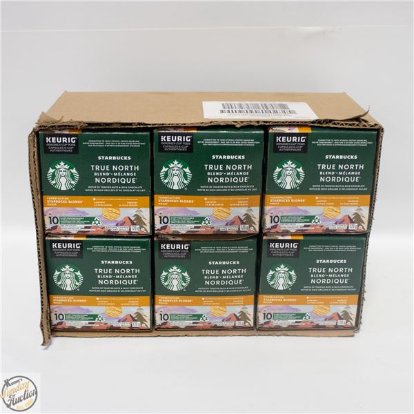 CASE WITH 6 BOXES OF 10PK PODS TRUE NORTH BLEND