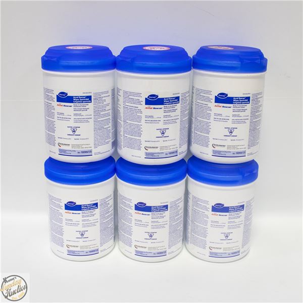 6 CANISTERS OF DIVERSEY SPORICIDAL WIPES