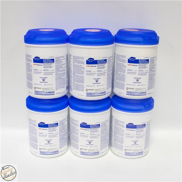 6 CANISTERS OF DIVERSEY SPORICIDAL WIPES