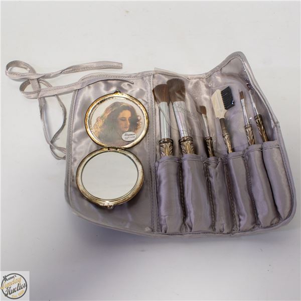 VINTAGE ELEGANCE SILVERWARE PLATED MAKE UP BRUSH S
