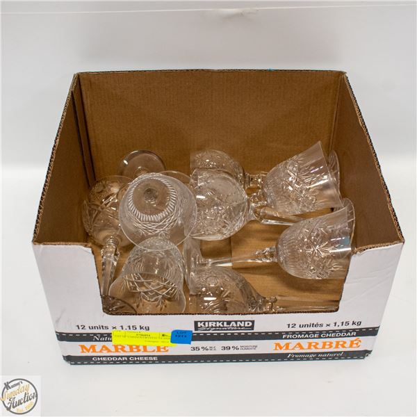 LOT OF VARIOUS CRYSTAL GLASSES