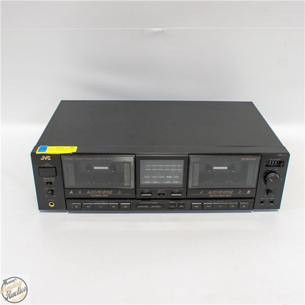 VINTAGE JVC DOUBLE CASSETTE DECK MODEL TD-W501