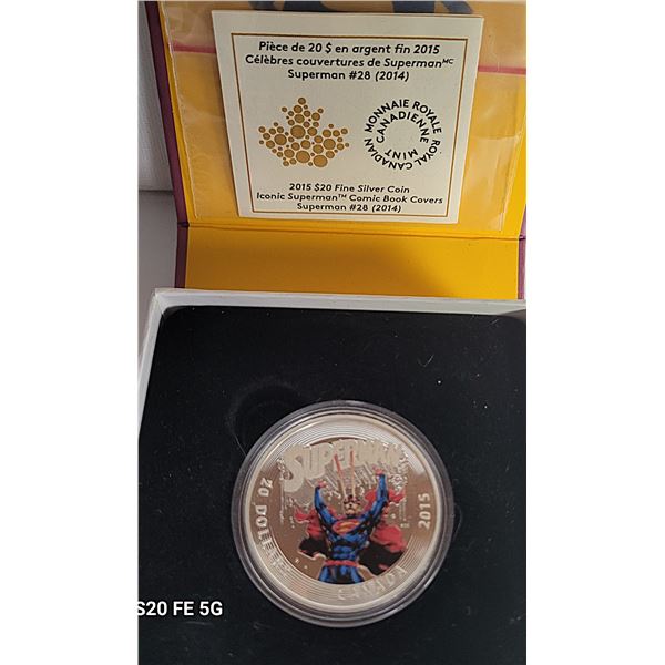 CANADIAN 2015 SUPERMAN $20.00 FINE