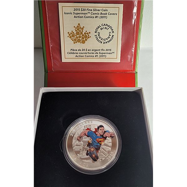CANADIAN 2015 SUPERMAN $20.00 FINE