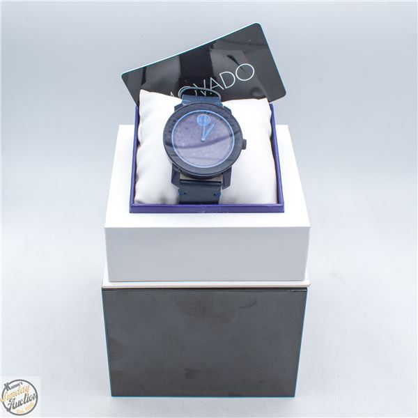 MOVADO BOLD MENS WRIST WATCH IN BOX WITH WARRANTY-