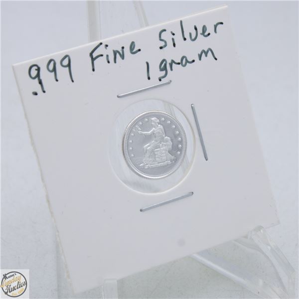 #3955-CANADIAN .999 FINE SILVER 1 GRAM TOKEN