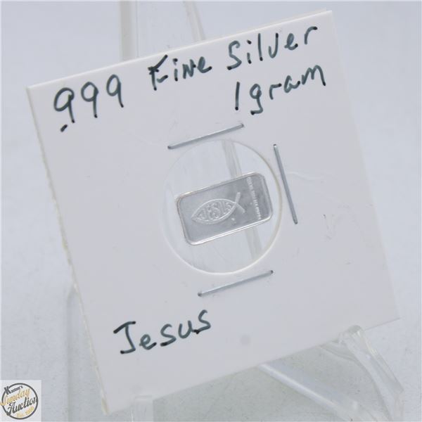 #3954-CANADIAN .999 FINE SILVER 1 GRAM BAR