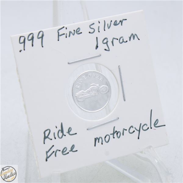 #3952-CANADIAN .999 FINE SILVER 1 GRAM TOKEN