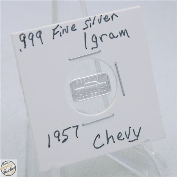 #3953-CANADIAN .999 FINE SILVER 1 GRAM BAR