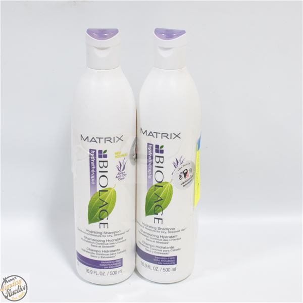 2 MATRIX BIOLAGE HYDRATING SHAMPOO 500 ML BOTTLES