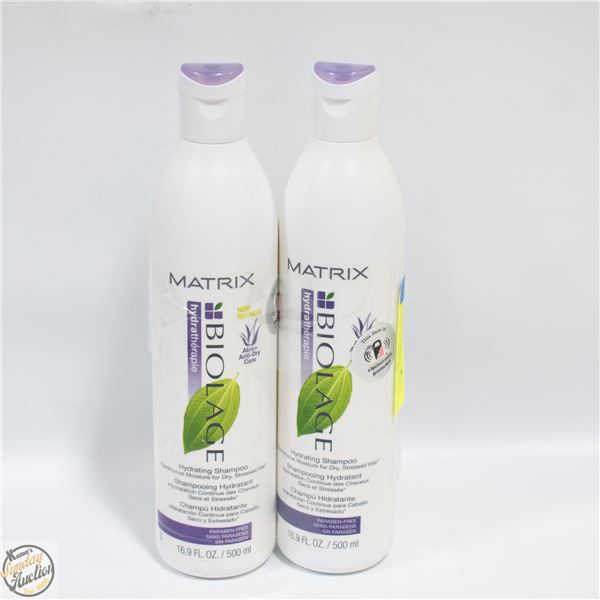 2 MATRIX BIOLAGE HYDRATING SHAMPOO 500 ML BOTTLES