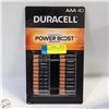 Image 1 : NEW DURACELL POWERBOOST AAA BATTERIES 40 PACK