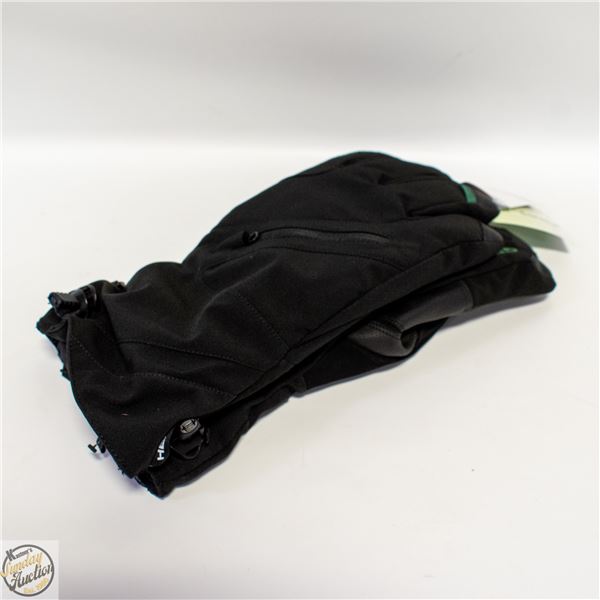 NEW HEAD MEN'S SKI GLOVES, SIZE M, ZIPPERED POCKET