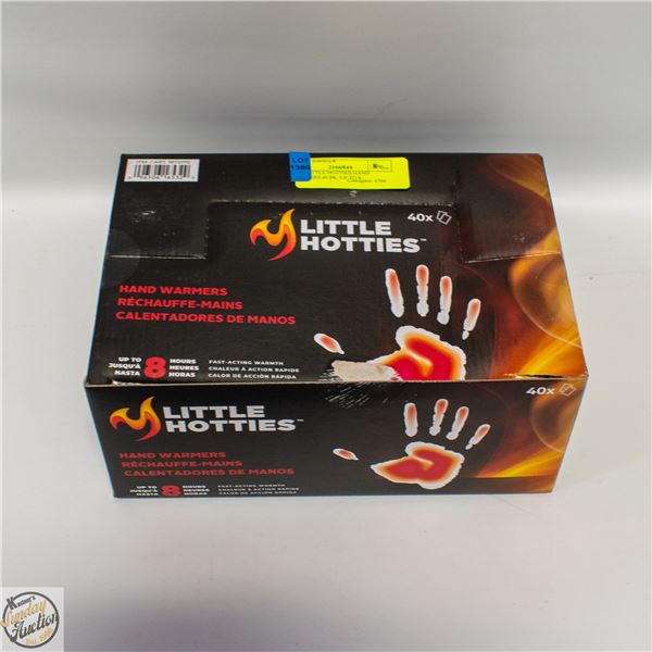 NEW LITTLE HOTTIES HAND WARMERS 40 PK, UP TO 8