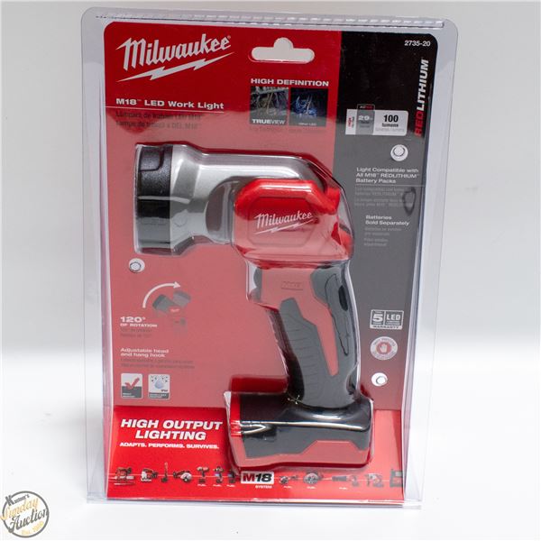 NEW MILWAUKEE M18 VOLT LED WORK LIGHT
