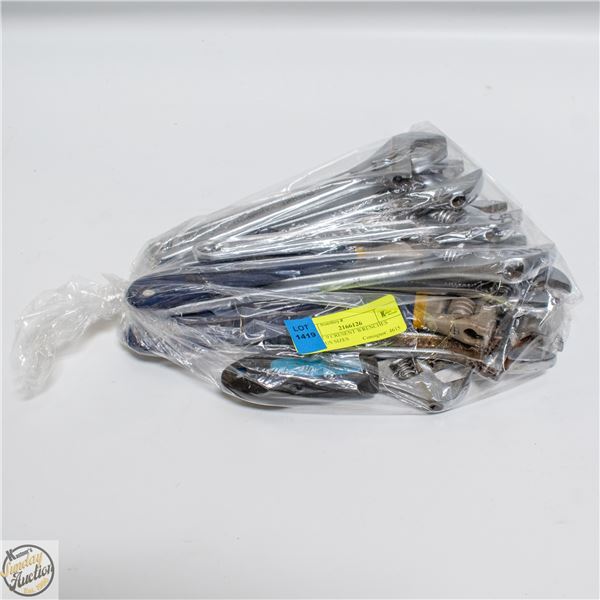 LOT OF 9 CRESENT WRENCHES VARIOUS SIZES