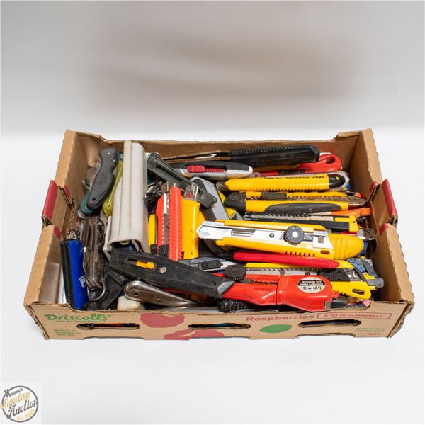 LOT OF 75+ KNIVES/CUTTERS/MULTI-TOOLS