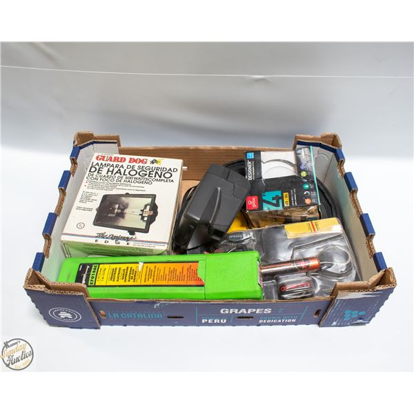 ASSORTED TRAY INCLUDING WELDING RODS / POLAROID