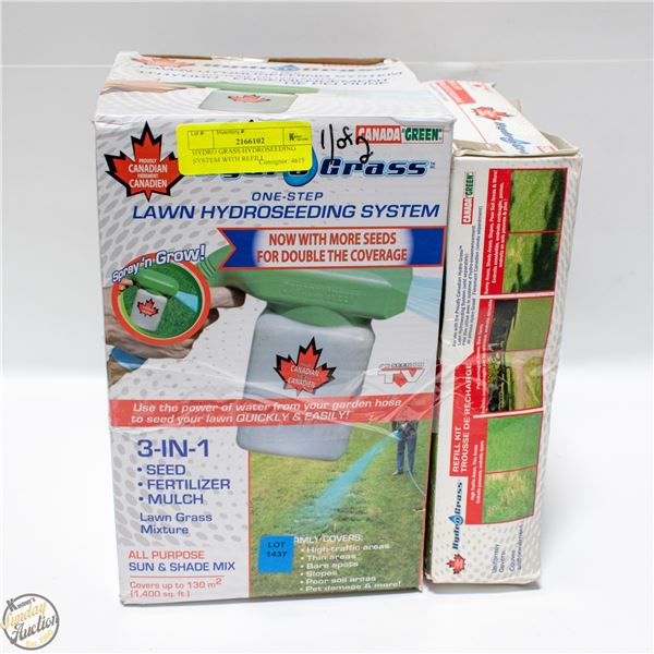 HYDRO GRASS HYDROSEEDING SYSTEM WITH REFILL