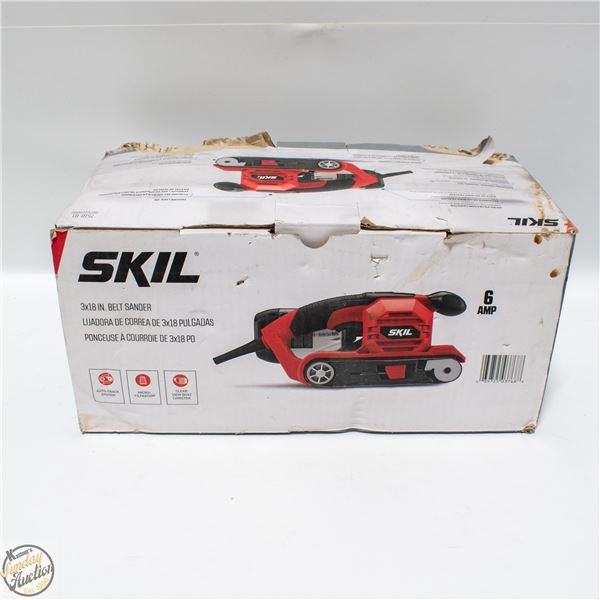 SKILL 3X18 BELT SANDER 6AMP IN BOX