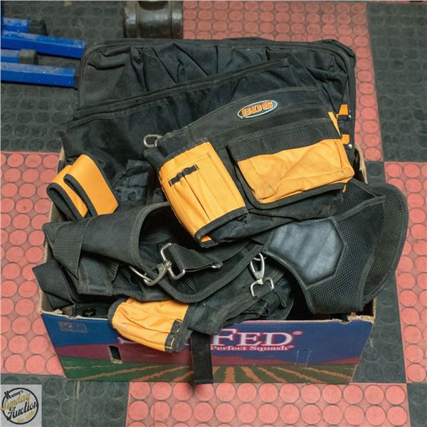 7 PCS BDG PRO CARPENTER TOOL BAG/BELT SET