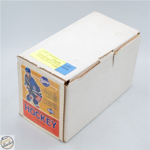 BOX OF 2000/01 UPPERDECK VINTAGE HOCKEY CARDS