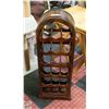 Image 1 : VINTAGE WOOD/METAL WINE RACK H-34.5"