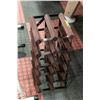 Image 1 : VINTAGE WOOD/METAL WINE RACK