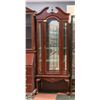 Image 1 : TALL CURIO CABINET WITH 2 DOORS 79"X29"X1