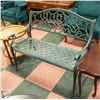 Image 1 : METAL OUTDOOR MODERN PATIO BENCH LOVE SEAT