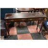 Image 1 : SOLID MAHOGANY 2 DRAWER HALL TABLE