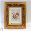 Image 1 : ORNATE FRAMED FLOWER PRINT