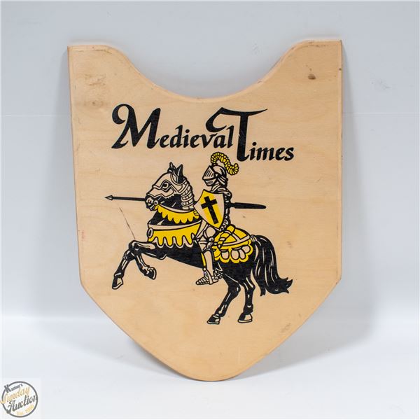 MEDIEVAL TIMES SHIELD 11" X 15"