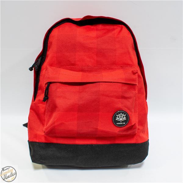 CANADA 150 RED BLACK BACKPACK