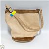 Image 1 : GENUINE LEATHER + THICK CANVAS BUCKET