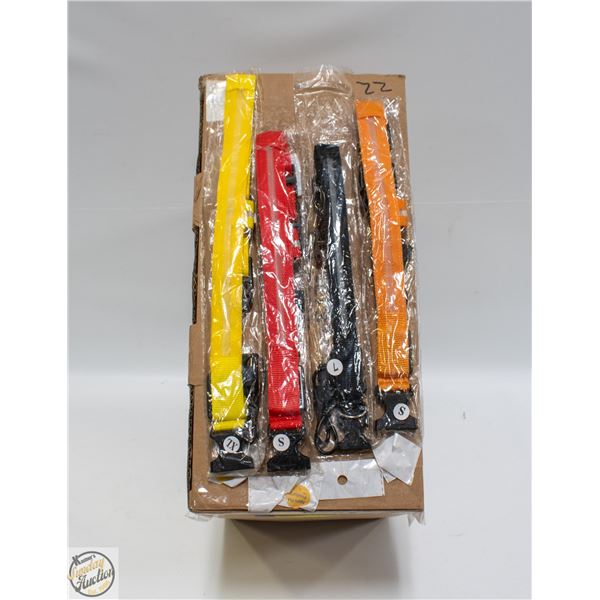 22 NEW RECHARGEABLE LED DOG COLLARS VARIOUS COLOUR