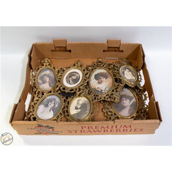 VINTAGE BRASS ORNATE FRAMES