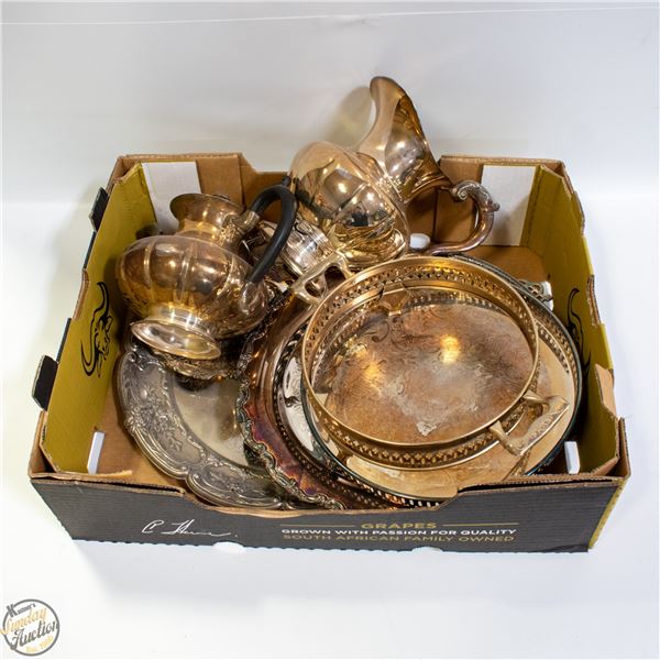 LOT OF E.P SILVER SERVING WARE