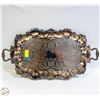 Image 1 : VINTAGE SILVER PLATED SERVING TRAY