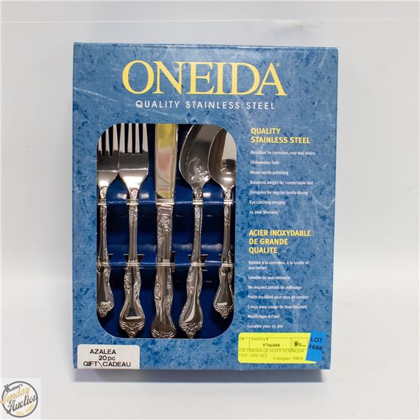 NEW ONEIDA QUALITY STAINLESS STEEL 20PC SET